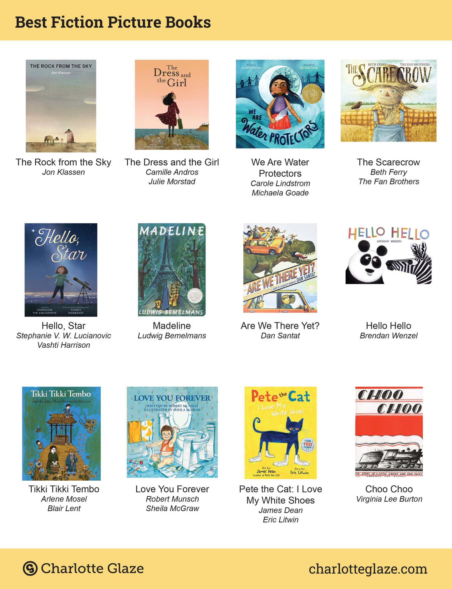 Best Fiction Picture Books Book List