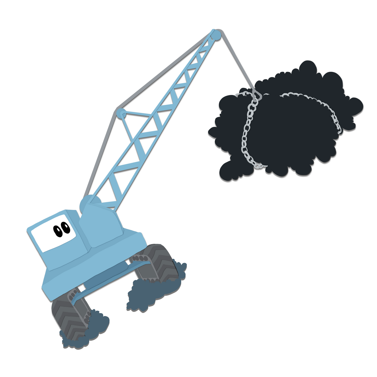 Vinyl Sticker: Crane from Storm Trucks